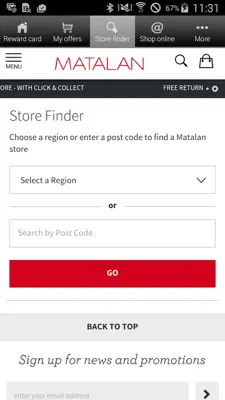 Matalan android App screenshot 0